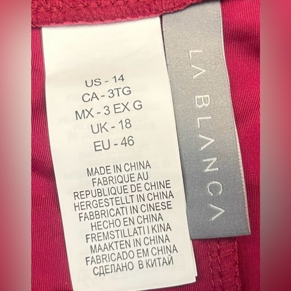 NWT La Blanca Burgundy Full Coverage Lined Stretchy Bikini Bottom, 14 - Picture 9 of 15